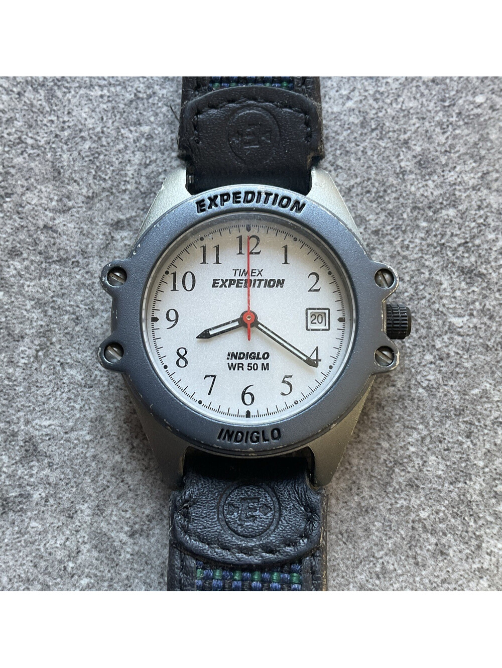 Timex Expedition Womens Watch 32mm Silver Tone Case With Leather Band Bin S